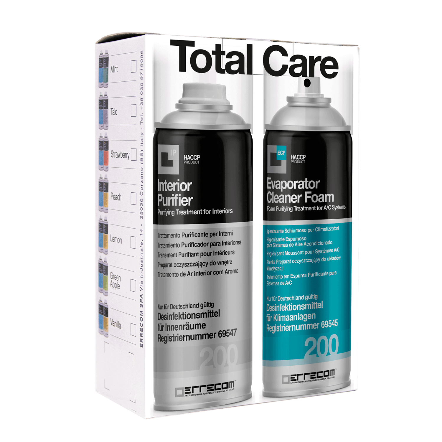 Total Care 2 x 200 ml Komplettset für Split / KFZ Klimaanlagen, Verdampfer  Reinigungsschaum + Inneraum Reinigungsspray + mehr günstig kaufen